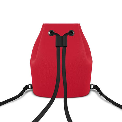 Aurora Leather Drawstring Backpack